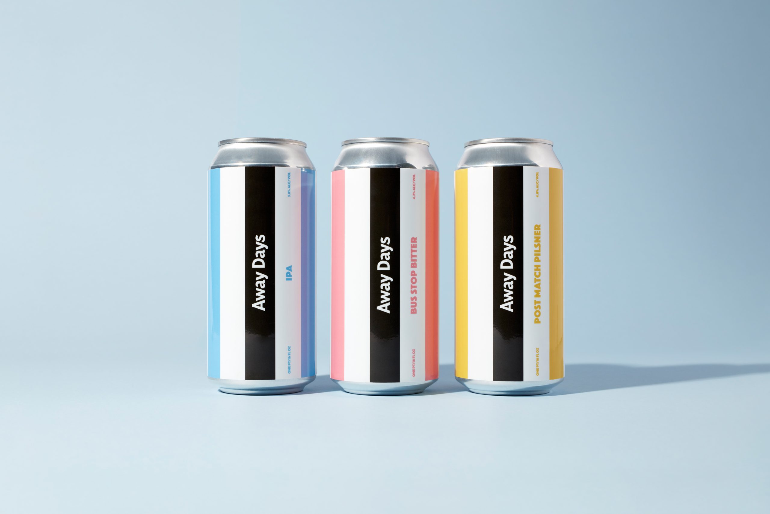 Away Days Brewing Co. Beer cans
