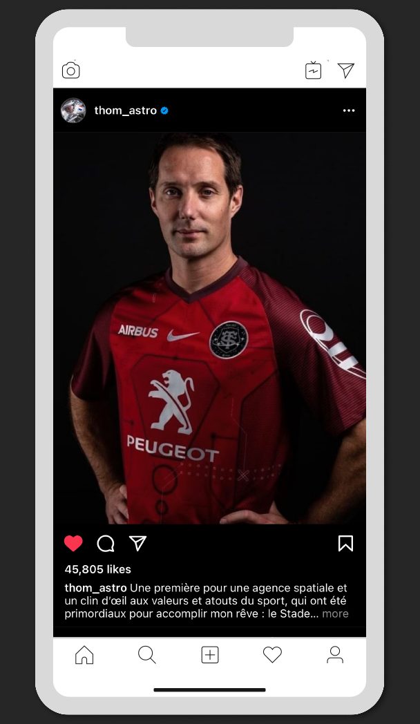 Nike x Stade Toulousain European special edition Kit – instagram post